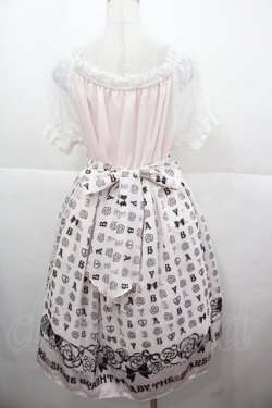 画像2: BABY,THE STARS SHINE BRIGHT / Petite Cherie Camelia Coffret柄ワンピース  ピンク I-25-11-24-050-BA-OP-SA-ZI