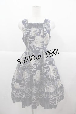 画像1: ALICE and the PIRATES / 月夜の森のグリモワールジャンパースカートII型  ネイビー I-25-11-24-051-PA-OP-SA-ZI