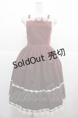 Innocent World / 胸元レースジャンパースカート  ブラウン I-25-11-24-054-IW-OP-SA-ZI