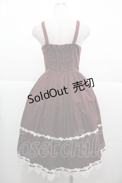 画像2: Innocent World / 胸元レースジャンパースカート  ブラウン I-25-11-24-054-IW-OP-SA-ZI