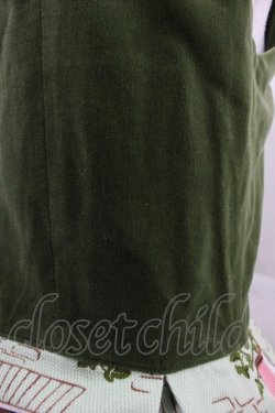 画像3: Shirley Temple / 窓柄ジャンパースカート 160CM グリーン I-25-11-24-056-ET-OP-SA-ZI