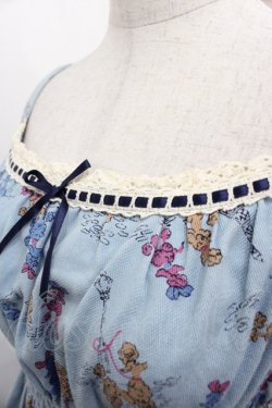 画像3: Emily Temple cute / プードル柄ジャンパースカート  サックス I-25-11-24-057-ET-OP-SA-ZI