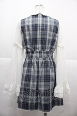 画像2: Ank Rouge / モノグラムロゴひめそでワンピース  ブルー I-25-11-24-061-CA-OP-SA-ZI