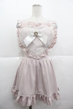 画像1: Princess Melody / チェックハートサロペット  ピンク I-25-11-24-063-EL-OP-SA-ZI