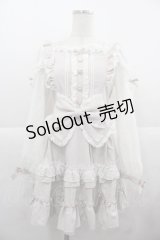 LIZ LISA / ティアラリボンティアードワンピース  ピンクＸ白 I-25-11-24-065-LO-OP-SA-ZI