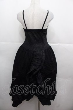 画像2: Qutie Frash / 蜘蛛の巣レースロングキャミワンピース  黒 I-25-11-24-075-QU-OP-SA-ZI