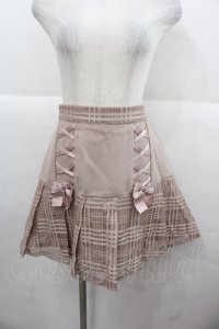 Ank Rouge / スピンドールレース重ねプリーツスカート  ピンク I-25-11-24-080-CA-SK-SA-ZI