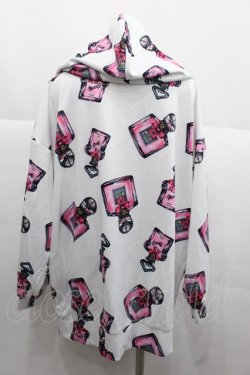 画像2: MA*RS / オリジナルプリントパーカー  白Ｘピンク I-25-11-24-008-EL-TO-SA-ZI