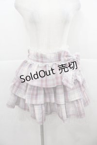 Ank Rouge / チェックリボンフリルスカート  ピンクチェック I-25-11-24-086-CA-SK-SA-ZI