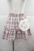 Ank Rouge / ふわふわにくきゅうスカパン  ピンクチェック I-25-11-24-087-CA-SK-SA-ZI