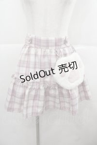 Ank Rouge / ふわふわにくきゅうスカパン  ピンクチェック I-25-11-24-087-CA-SK-SA-ZI