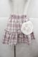画像1: Ank Rouge / ふわふわにくきゅうスカパン  ピンクチェック I-25-11-24-087-CA-SK-SA-ZI (1)
