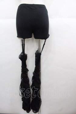 画像2: Qutie Frash / インナーレッグパンツ  黒Ｘ青 I-25-11-24-091-QU-PA-SA-ZI