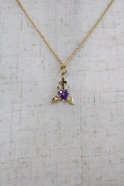 画像2: RoseMarie seoir / エンジェルハートネックレス  ラベンダー I-25-11-24-093-LO-AC-SA-ZI