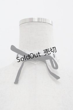 画像1: MILK / Lace decoチョーカー  白Ｘ黒 I-25-11-24-094-ML-AC-SA-ZI