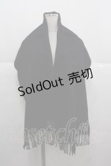 MILK / マフラー  ブラック I-25-11-24-097-ML-ZA-SA-ZI