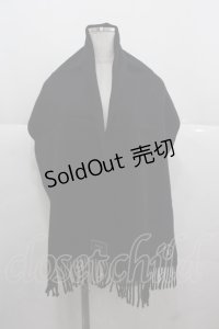 MILK / マフラー  ブラック I-25-11-24-097-ML-ZA-SA-ZI