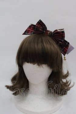 画像1: Angelic Pretty / British Bearカチューシャ  赤 I-25-11-24-103-AP-AC-SA-ZI