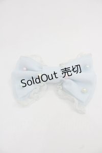 Angelic Pretty / シフォンパールリボンバレッタ  サックス I-25-11-24-108-AP-AC-SA-ZI