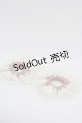 m petit by misako / TT*AM2Pシュシュ  白Ｘピンク I-25-11-24-110-LO-ZA-SA-ZI