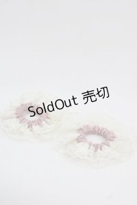 m petit by misako / TT*AM2Pシュシュ  白Ｘピンク I-25-11-24-110-LO-ZA-SA-ZI