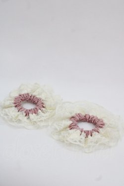 画像1: m petit by misako / TT*AM2Pシュシュ  白Ｘピンク I-25-11-24-110-LO-ZA-SA-ZI