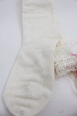 画像3: BABY,THE STARS SHINE BRIGHT / リボン通しレースオーバーニーソックス  白 I-25-11-24-120-BA-ZA-SA-ZI