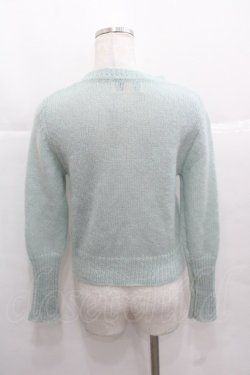 画像2: Katie / FLUFFY v neck short cardigan  サックス I-25-11-24-012-LO-TO-SA-ZI