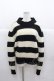 画像1: Katie / ボーダーモヘアニット  ホワイト×ブラック I-25-11-24-013-LO-TO-SA-ZI (1)