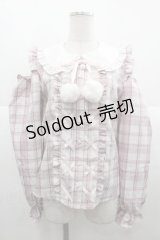 Ank Rouge / 肩開きスピンドルブラウス  ピンク I-25-11-24-002-CA-BL-SA-ZI