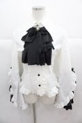 MARBLE / 姫袖ブラウス  白Ｘ黒 I-25-11-24-023-GO-BL-SA-ZI