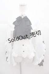 MARBLE / 姫袖ブラウス  白Ｘ黒 I-25-11-24-023-GO-BL-SA-ZI