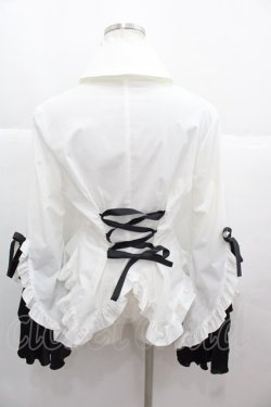 画像2: MARBLE / 姫袖ブラウス  白Ｘ黒 I-25-11-24-023-GO-BL-SA-ZI