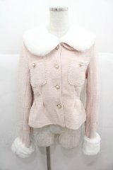 Honey Cinnamon / ツイードファージャケット  白 I-25-11-24-024-LO-JA-SA-ZI