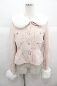 Honey Cinnamon / ツイードファージャケット  白 I-25-11-24-024-LO-JA-SA-ZI