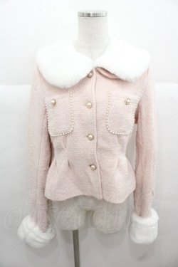 画像1: Honey Cinnamon / ツイードファージャケット  白 I-25-11-24-024-LO-JA-SA-ZI