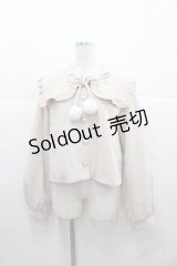 Honey Cinnamon / パールスクエア襟ショートコート  アイボリー I-25-11-24-026-LO-CO-SA-ZI