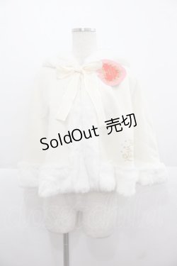 画像1: BABY,THE STARS SHINE BRIGHT / 赤ずきんちゃんケープ  アイボリー I-25-11-24-029-BA-JA-SA-ZI