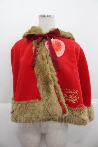 BABY,THE STARS SHINE BRIGHT / 赤ずきんちゃんケープ  赤Ｘブラウン I-25-11-24-030-BA-JA-SA-ZI