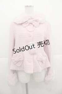 Angelic Pretty / ドラマチックGirlコート（ラメワッフル）  ピンク I-25-11-24-031-AP-CO-SA-ZI