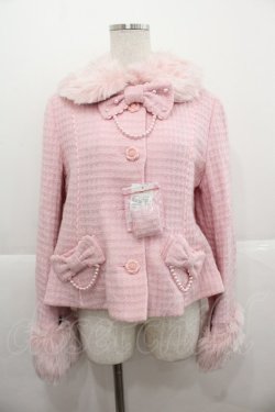 画像1: Angelic Pretty / ドラマチックGirlコート（ラメワッフル）  ピンク I-25-11-24-031-AP-CO-SA-ZI