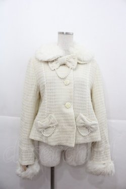 画像1: Angelic Pretty / ドラマチックGirlコート（ラメワッフル）  アイボリー I-25-11-24-032-AP-CO-SA-ZI