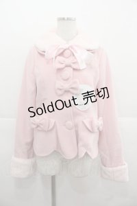 BABY,THE STARS SHINE BRIGHT / Sarah Ribbonショートコート  ピンク I-25-11-24-033-BA-CO-SA-ZI