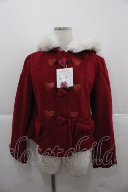 画像1: Angelic Pretty / Heartfulダッフルコート  赤 I-25-11-24-036-AP-CO-SA-ZI