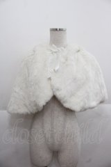 BABY,THE STARS SHINE BRIGHT / うさみみファーケープ  白 I-25-11-24-037-BA-JA-SA-ZI