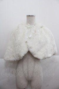 BABY,THE STARS SHINE BRIGHT / うさみみファーケープ  白 I-25-11-24-037-BA-JA-SA-ZI