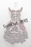 Angelic Pretty / ローズガーデンプリンセスジャンパースカート  ボルドー I-25-11-24-038-AP-OP-SA-ZI