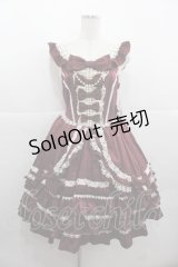 Angelic Pretty / ローズガーデンプリンセスジャンパースカート  ボルドー I-25-11-24-038-AP-OP-SA-ZI