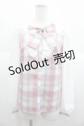 Princess Melody / チェックりぼん付きブラウス  ピンクちぇっく I-25-11-24-004-EL-TO-SA-ZI