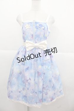 画像1: Angelic Pretty / Galaxy Cocktailジャンパースカート  サックス I-25-11-24-043-AP-OP-SA-ZI